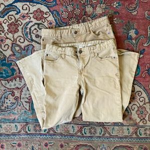 3 pairs 12 husky Cat and Jack uniform pants